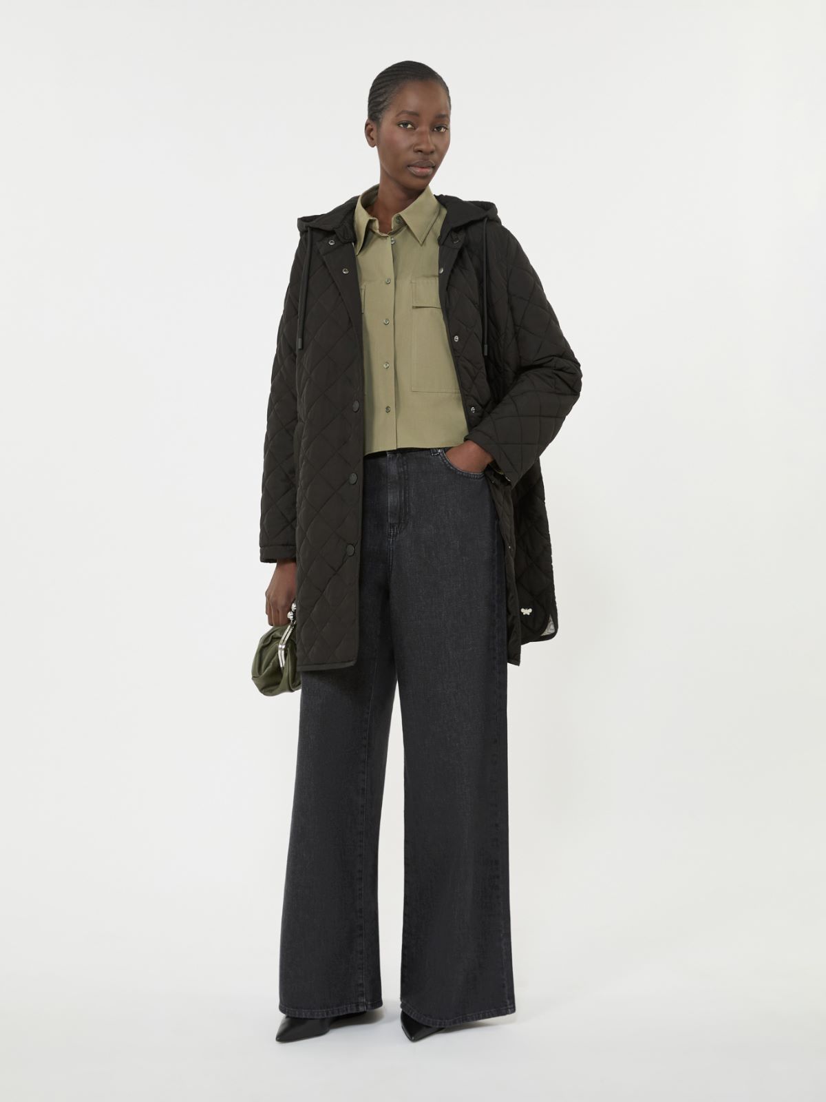 Water-repellent fabric padded parka - BLACK - Max Mara - 5