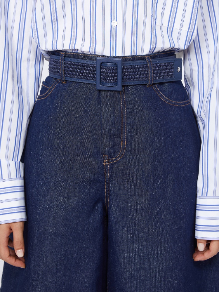 Raffia effect belt + ULTRAMARINE - Max Mara
