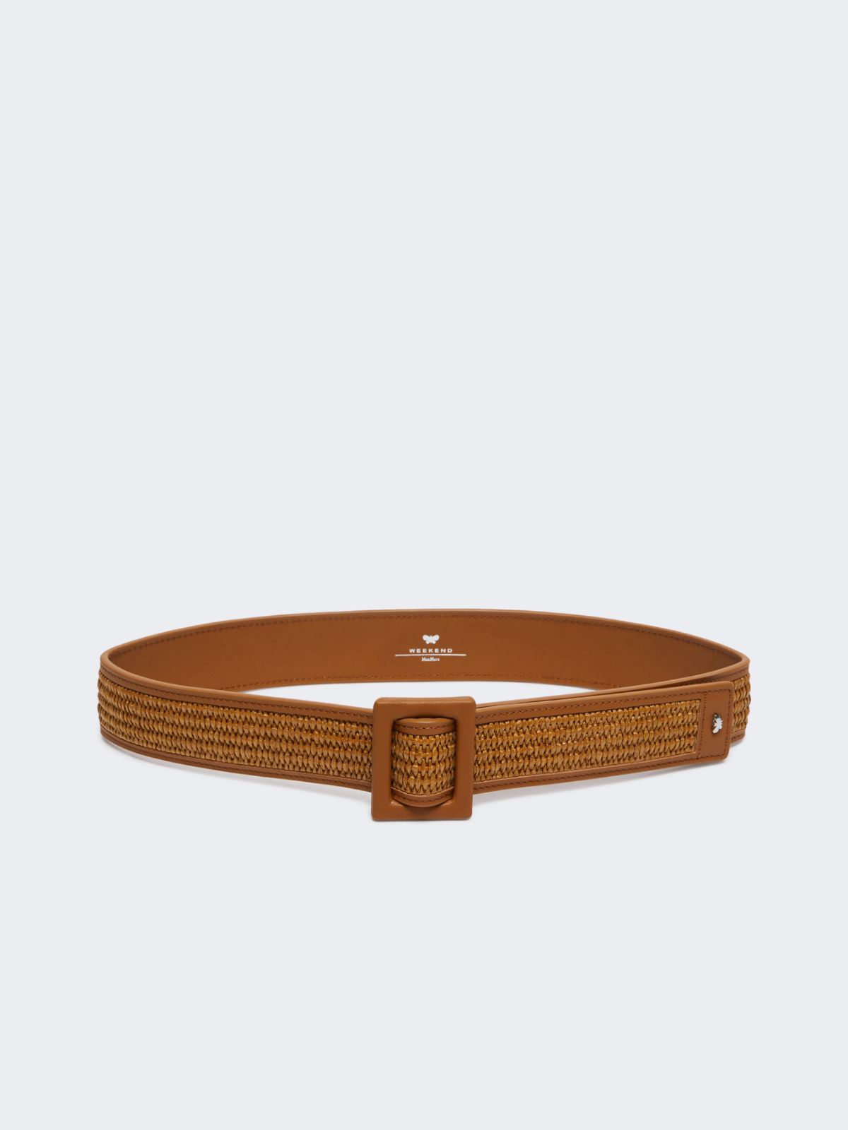 Raffia effect belt - TANGERINE - Max Mara