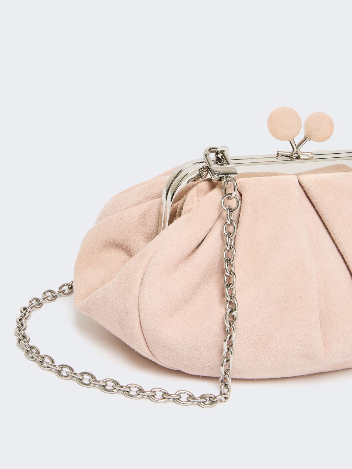 Small suede Pasticcino Bag - POWDER - Max Mara - 5