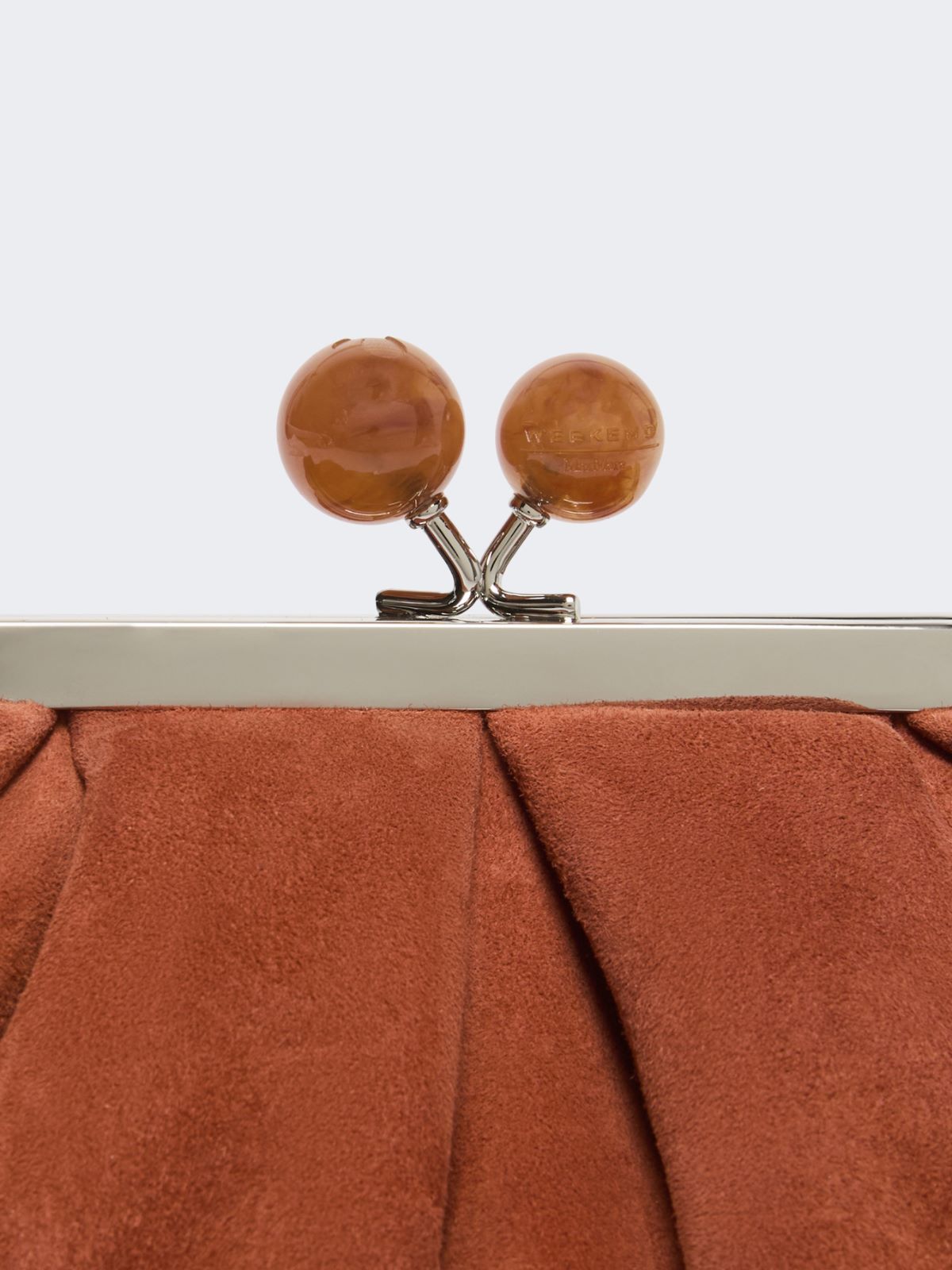 Small suede Pasticcino Bag - BROWN - Max Mara - 6