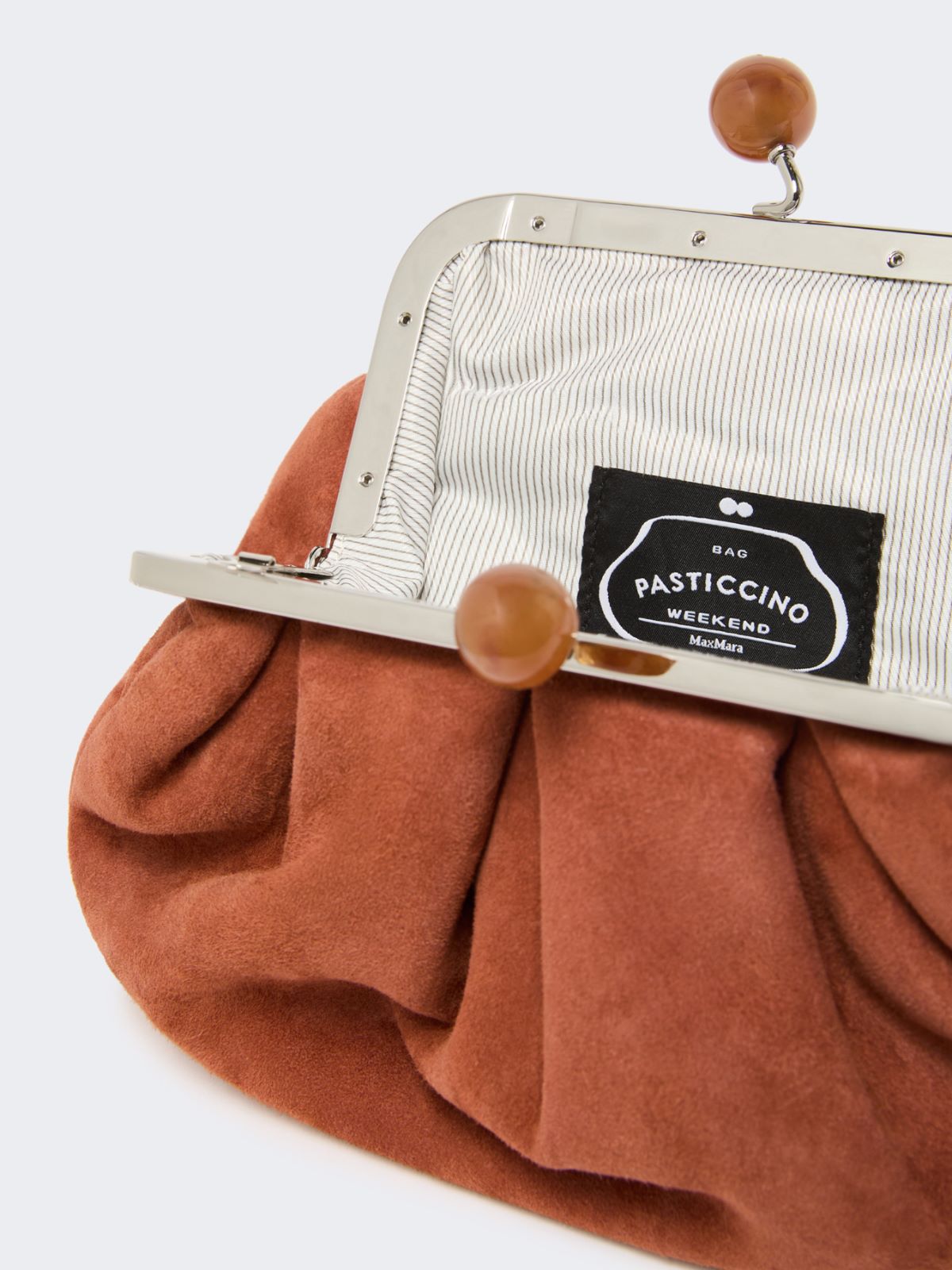 Small suede Pasticcino Bag - BROWN - Max Mara - 6