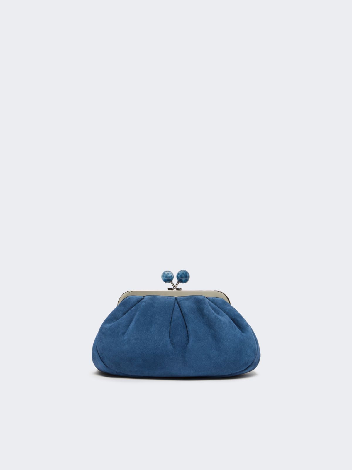 Small suede Pasticcino Bag - CORNFLOWER BLUE - Max Mara - 12