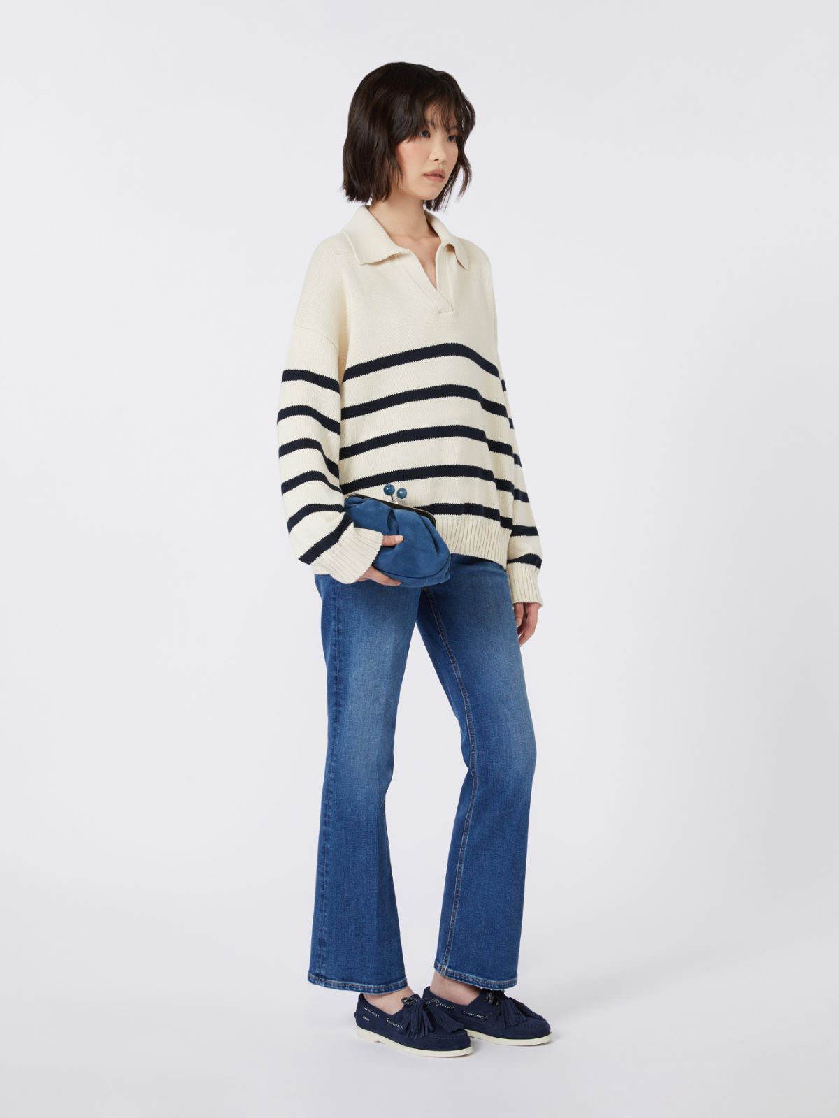 Small suede Pasticcino Bag - CORNFLOWER BLUE - Max Mara - 12