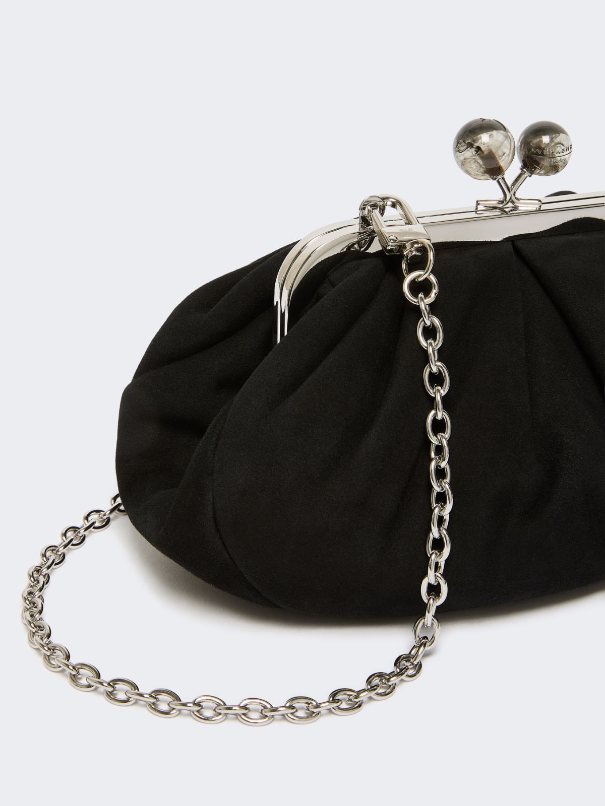 Small suede Pasticcino Bag - BLACK - Max Mara - 5