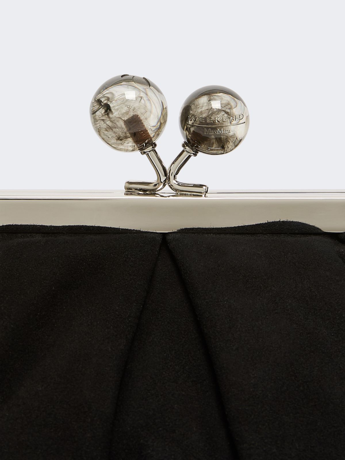 Small suede Pasticcino Bag - BLACK - Max Mara - 5