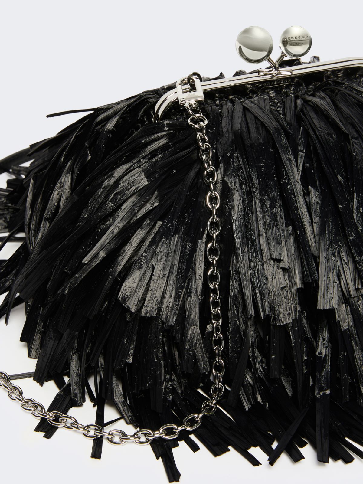 Small Pasticcino Bag with fringes - BLACK - Max Mara - 3