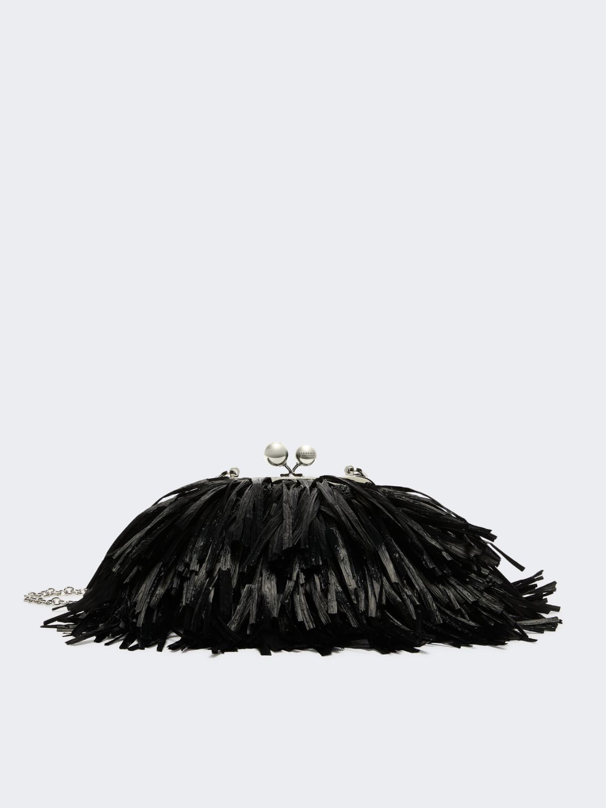 Small Pasticcino Bag with fringes - BLACK - Max Mara