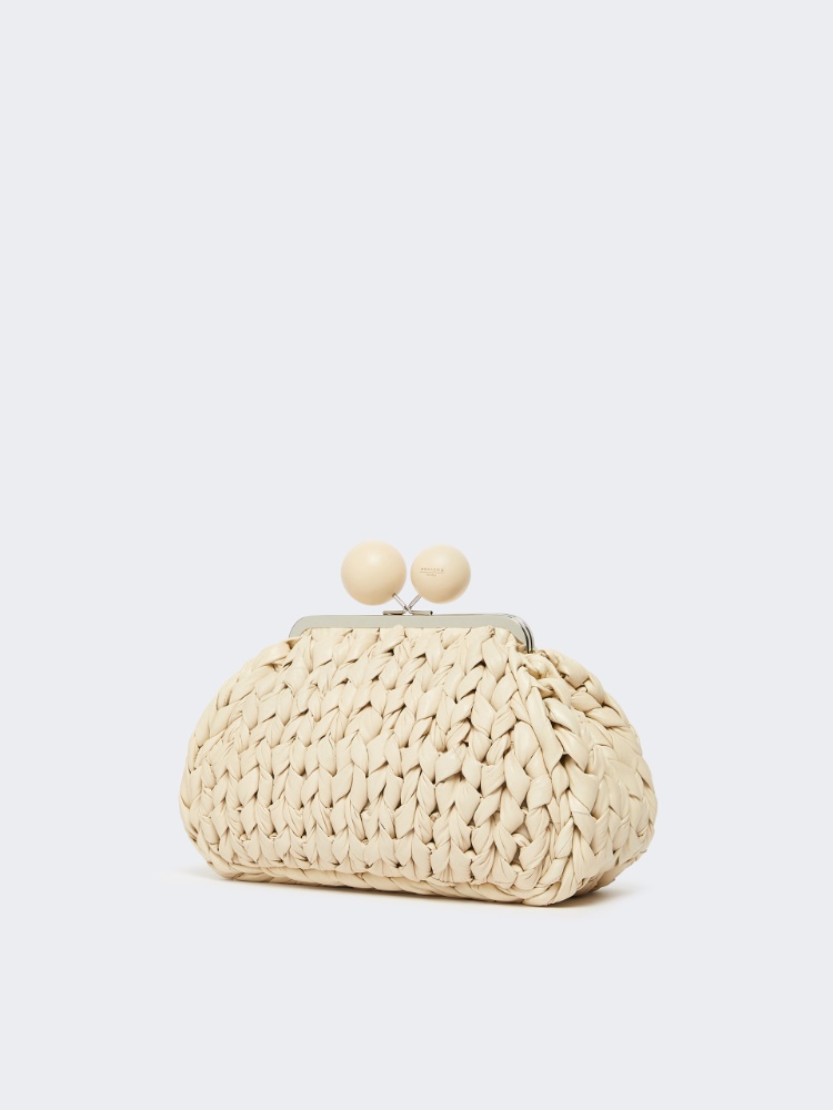 Medium nappa leather tricot Pasticcino Bag - IVORY - Max Mara - 2