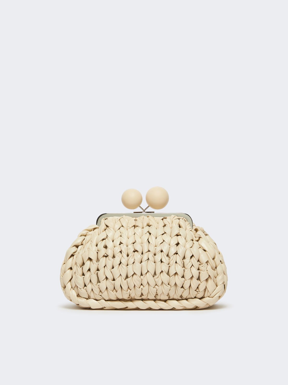 Medium nappa leather tricot Pasticcino Bag - IVORY - Max Mara - 3