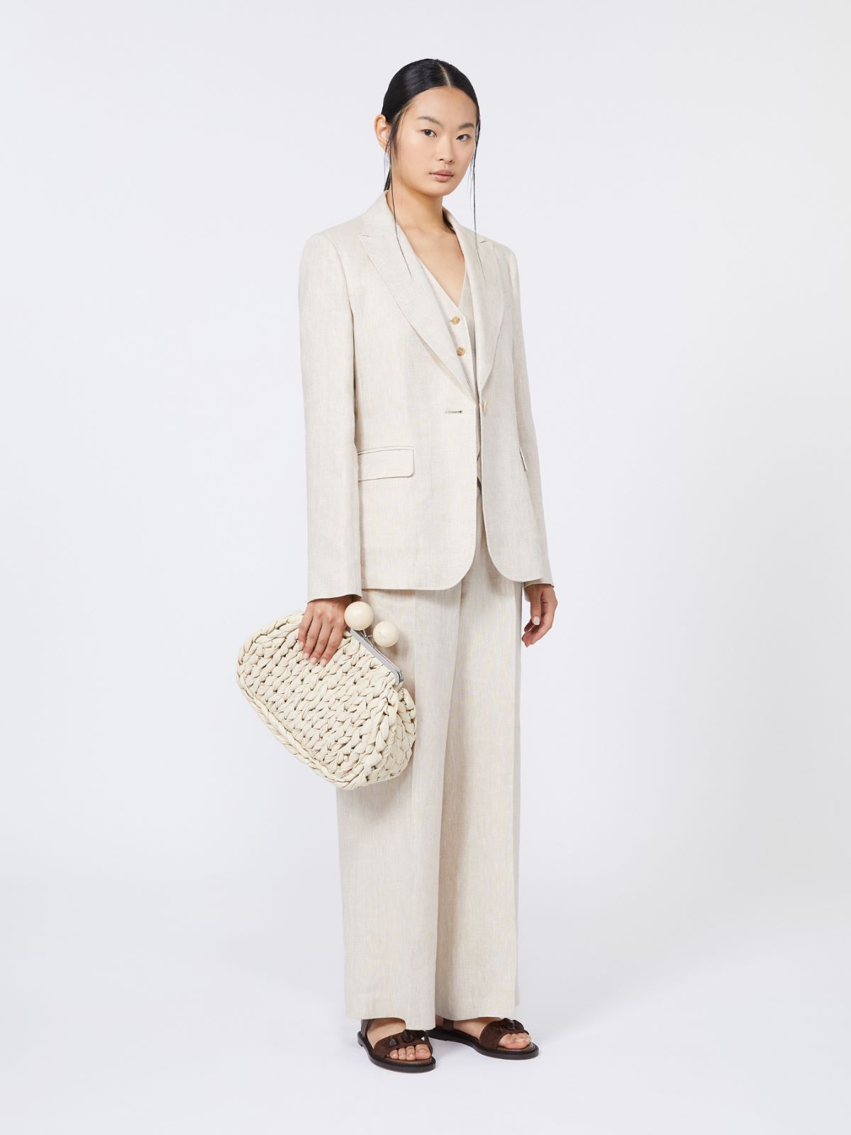 Medium nappa leather tricot Pasticcino Bag - IVORY - Max Mara - 6