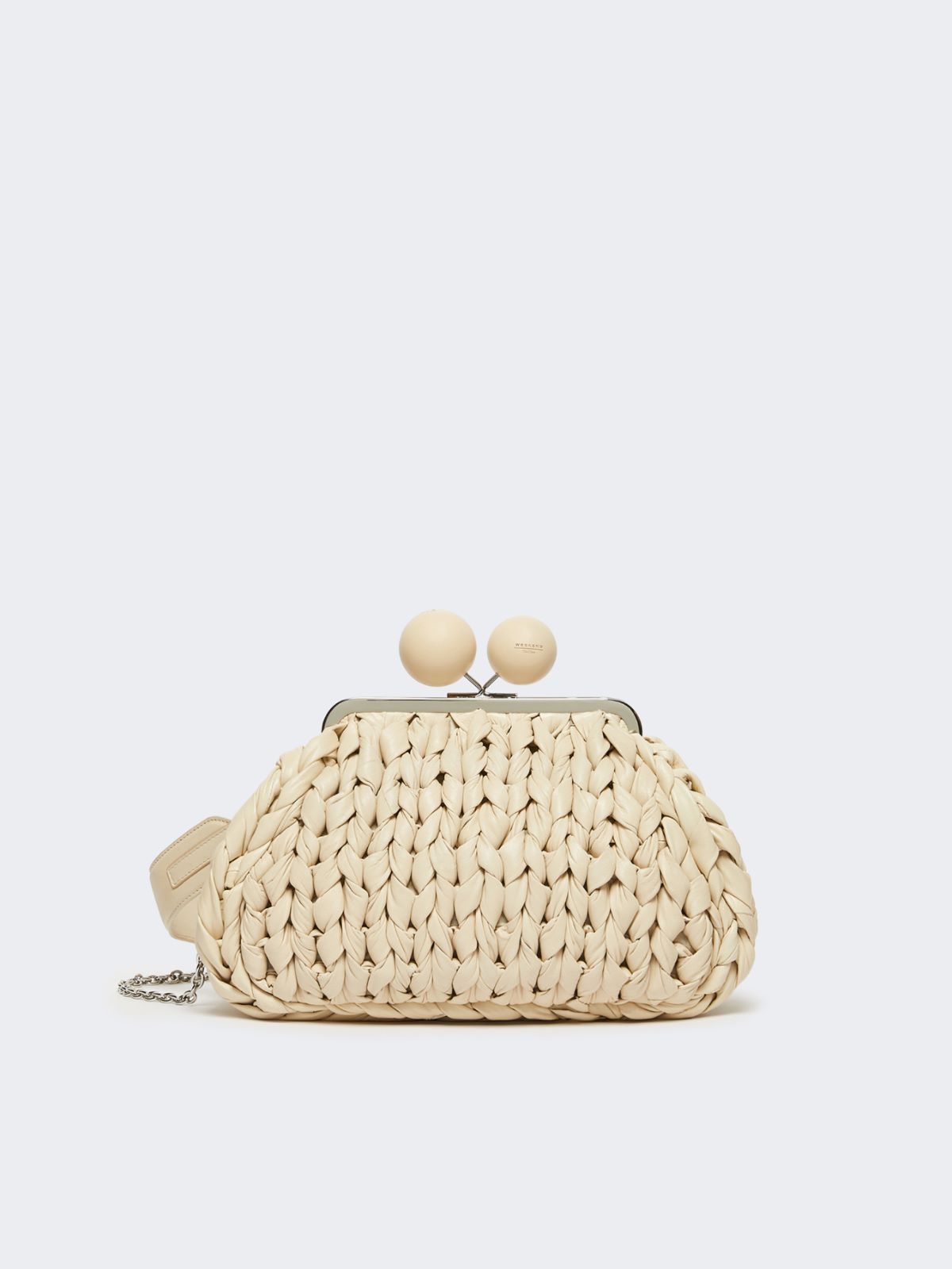 Medium nappa leather tricot Pasticcino Bag - IVORY - Max Mara