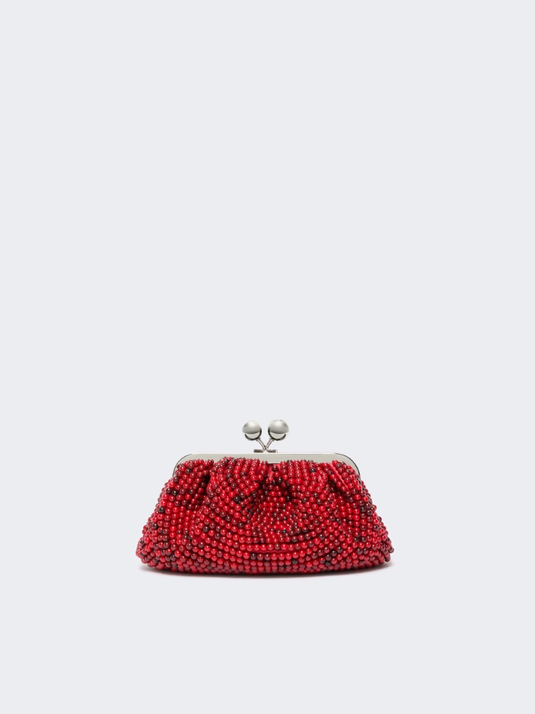 Small Pasticcino Bag with embroidered resin pearls - CORAL - Max Mara - 3