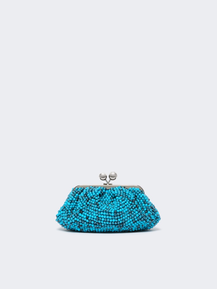 Small Pasticcino Bag with embroidered resin pearls - TURQUOISE - Max Mara - 3