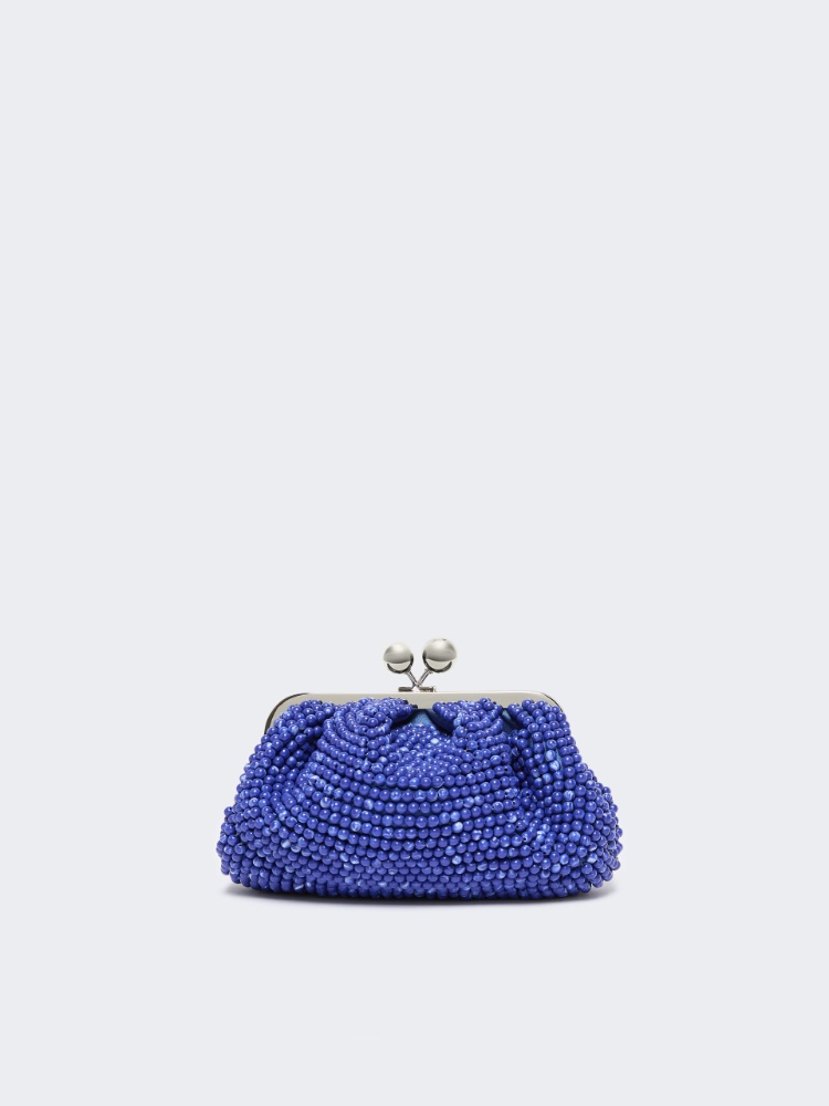 Small Pasticcino Bag with embroidered resin pearls - MIDNIGHTBLUE - Max Mara - 3