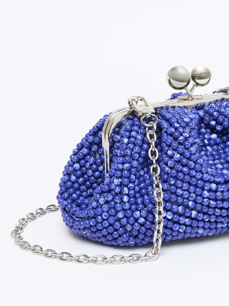 Petit Pasticcino Bag avec perles en résine brodées - BLEU NUIT - 3