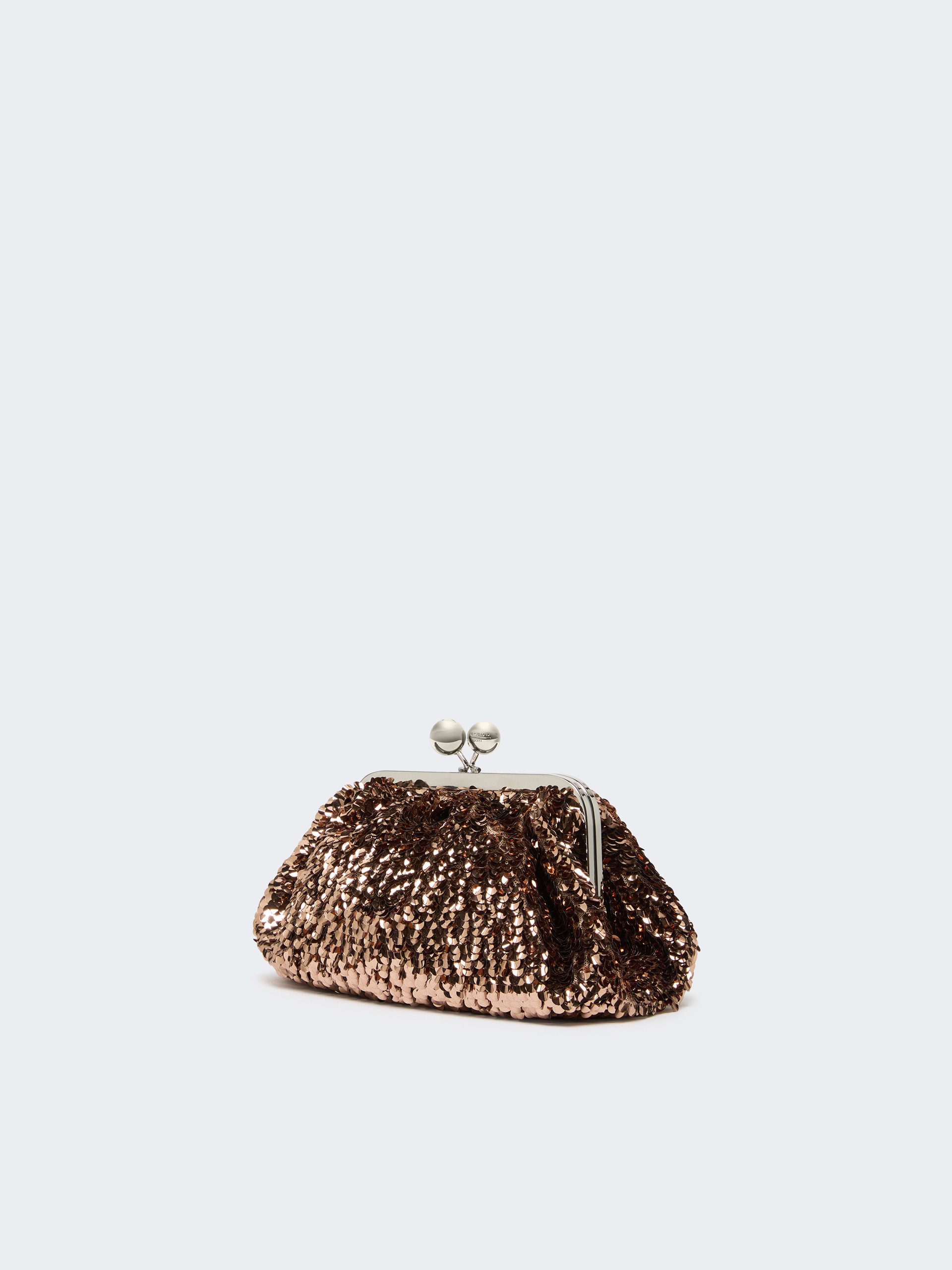 Sequin-adorned small satin Pasticcino Bag - PINK - Max Mara - 2