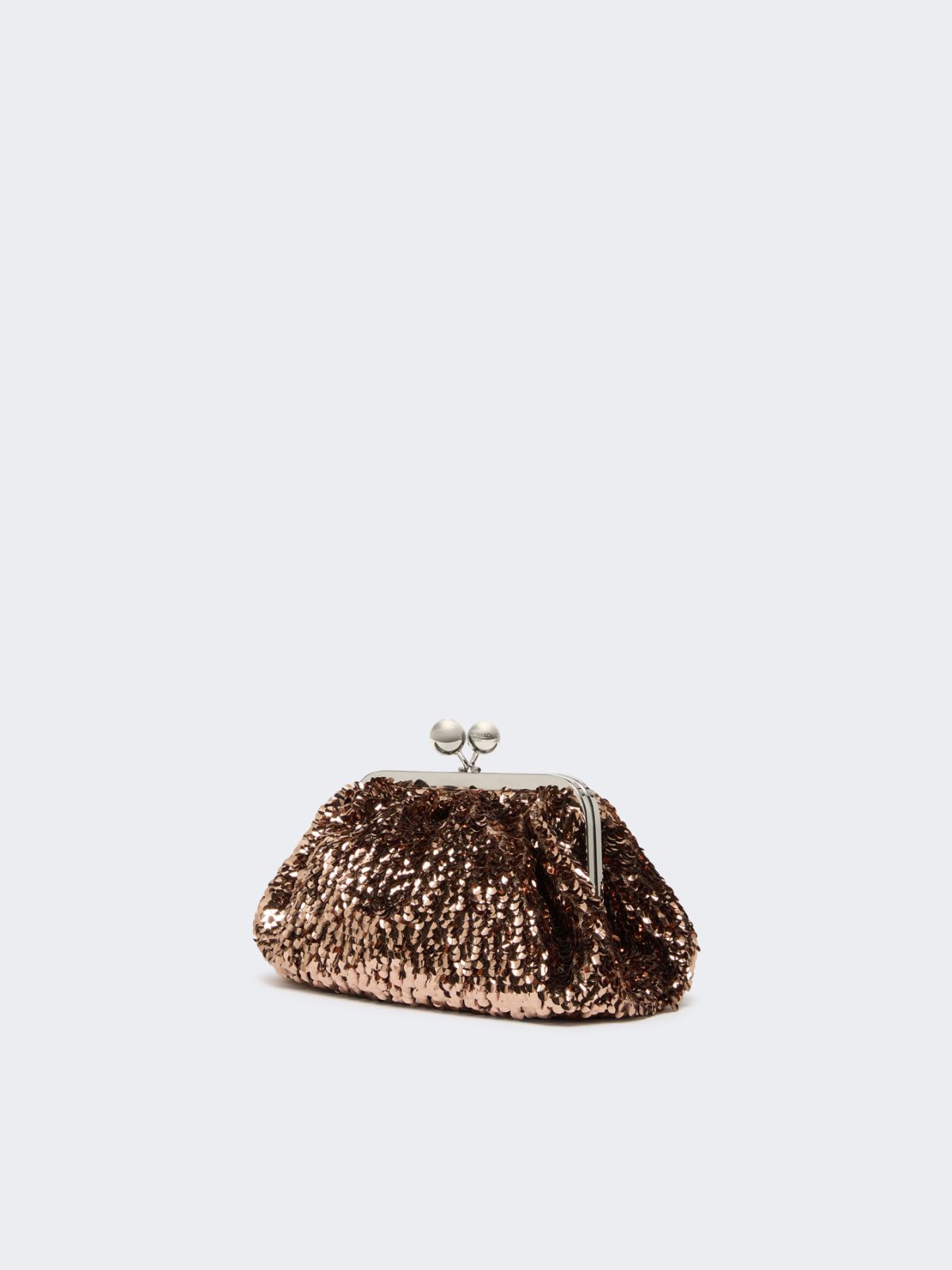 Sequin-adorned small satin Pasticcino Bag - PINK - Max Mara - 6