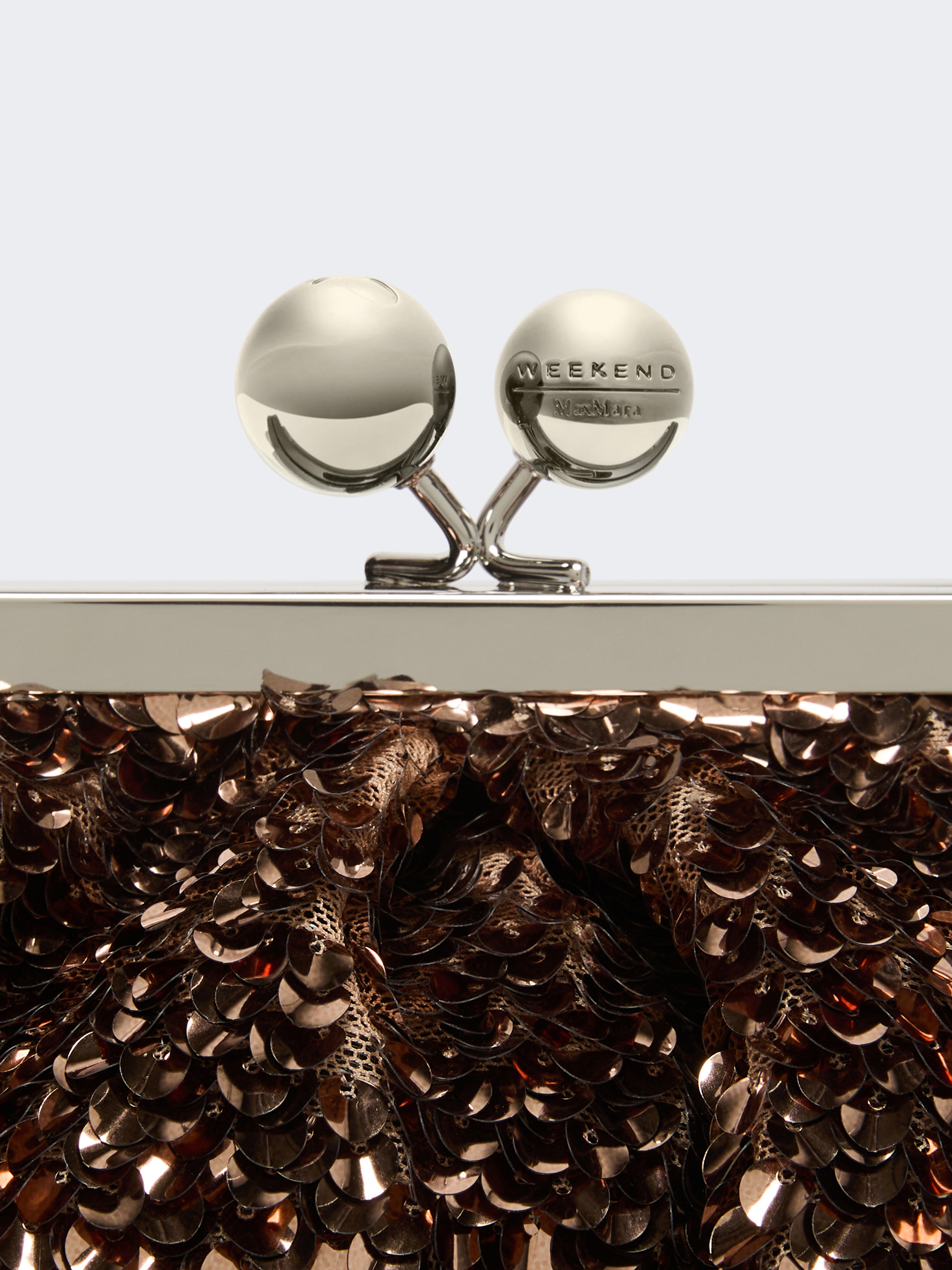 Sequin-adorned small satin Pasticcino Bag - PINK - Max Mara - 4