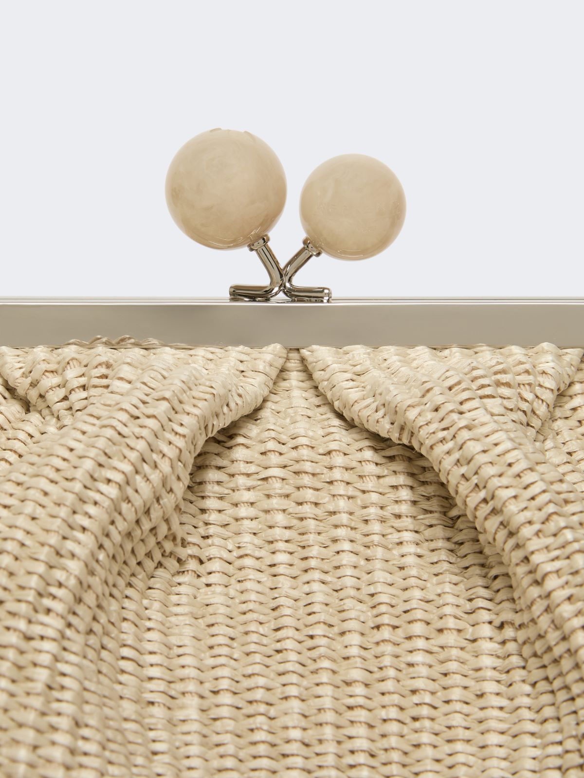 Large raffia-effect Pasticcino bag - TURTLEDOVE - Max Mara - 4