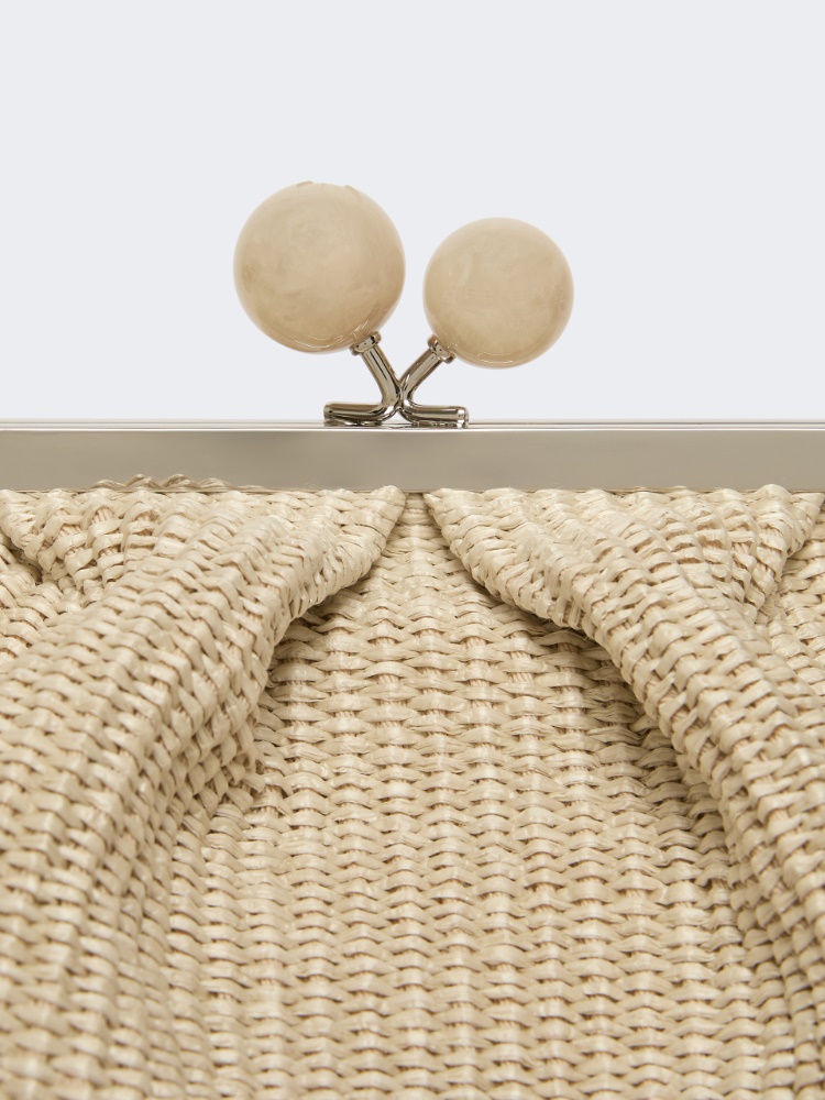 Large raffia-effect Pasticcino bag - TURTLEDOVE - Max Mara - 4