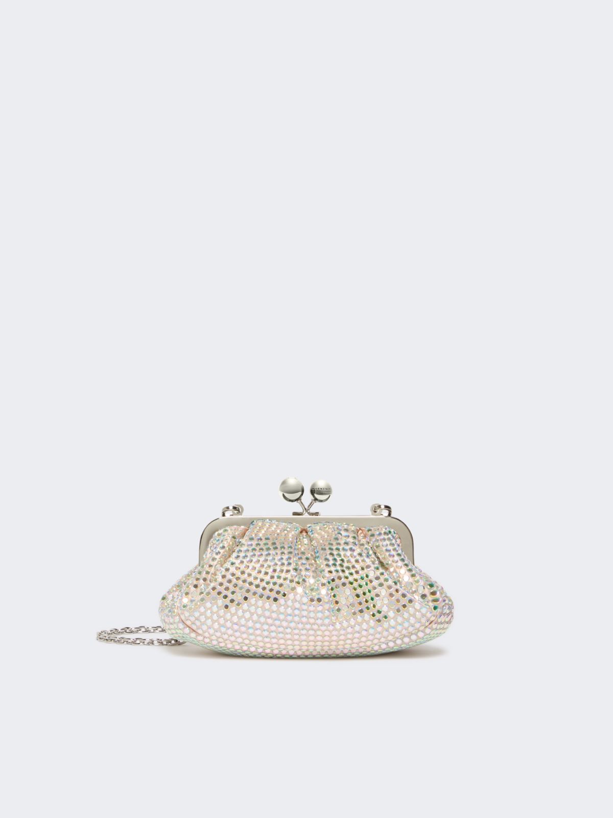 Rhinestone-adorned small satin Pasticcino Bag - ANTIQUE ROSE - Max Mara - 9