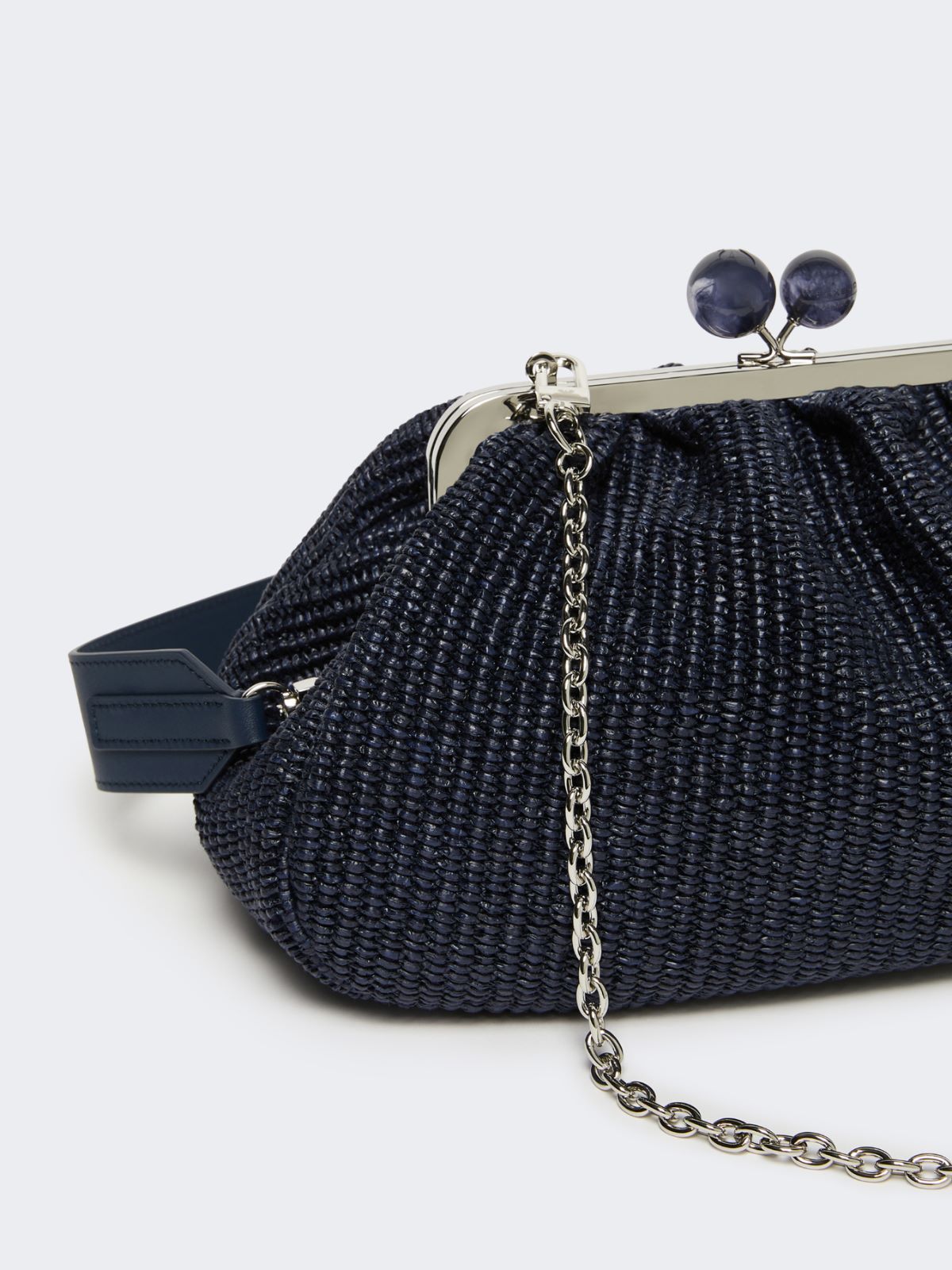 Medium raffia-effect Pasticcino bag - ULTRAMARINE - Max Mara - 3