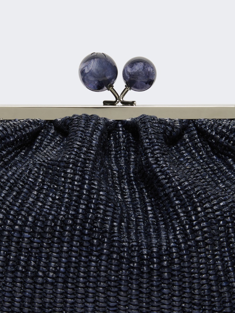 Medium raffia-effect Pasticcino bag - ULTRAMARINE - Max Mara - 4