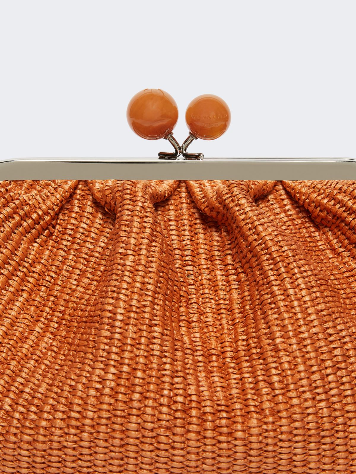 Medium raffia-effect Pasticcino bag - SALMON - Max Mara - 12