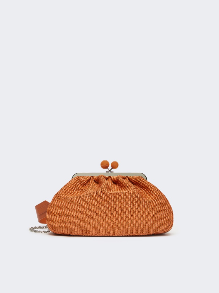 Medium raffia-effect Pasticcino bag - SALMON - Max Mara