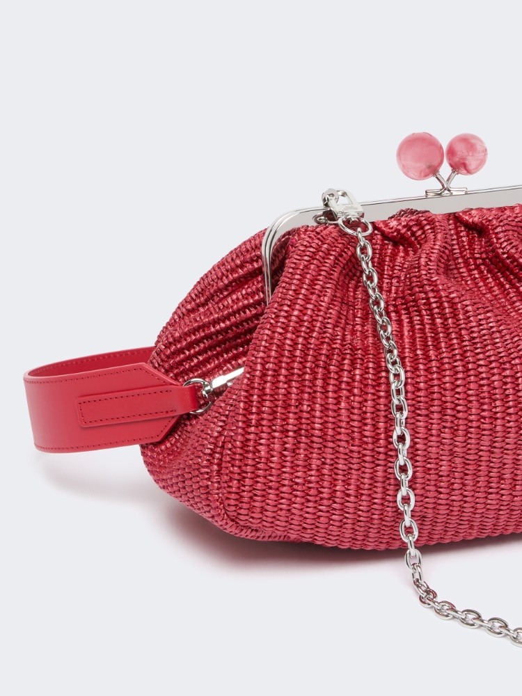 Pasticcino Bag moyen effet raphia - VIEUX ROSE - 3