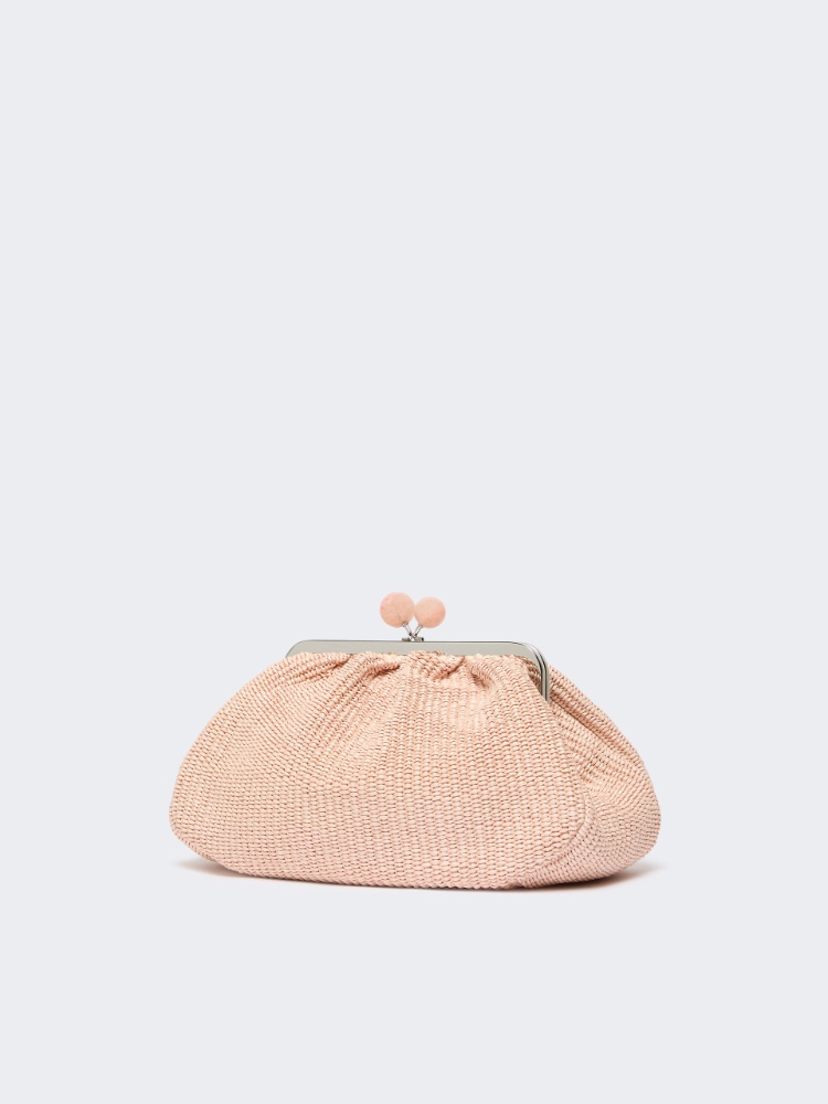 Pasticcino Bag mediano efecto rafia - ROSA ANTIGUO - 2