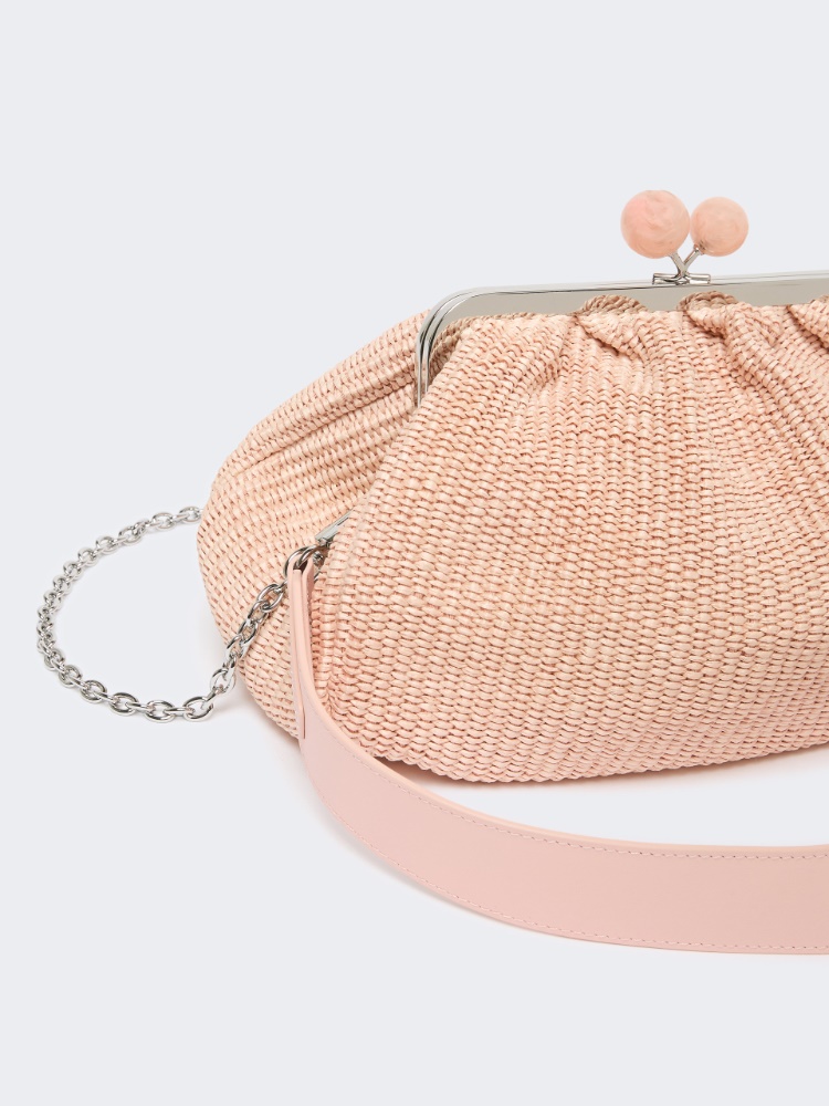 Pasticcino Bag mediano efecto rafia - ROSA ANTIGUO - 3