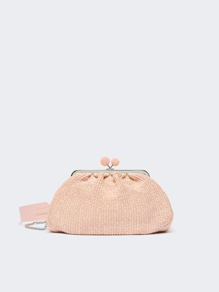 Pasticcino Bag mediano efecto rafia - ROSA ANTIGUO - 1