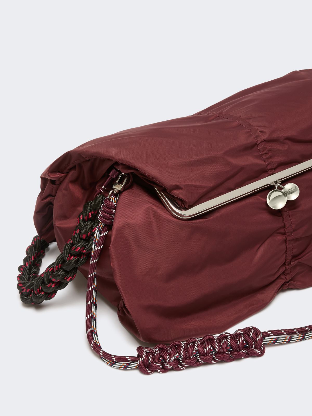 Extra-large technical gabardine Pasticcino Bag - BORDEAUX - Max Mara - 5