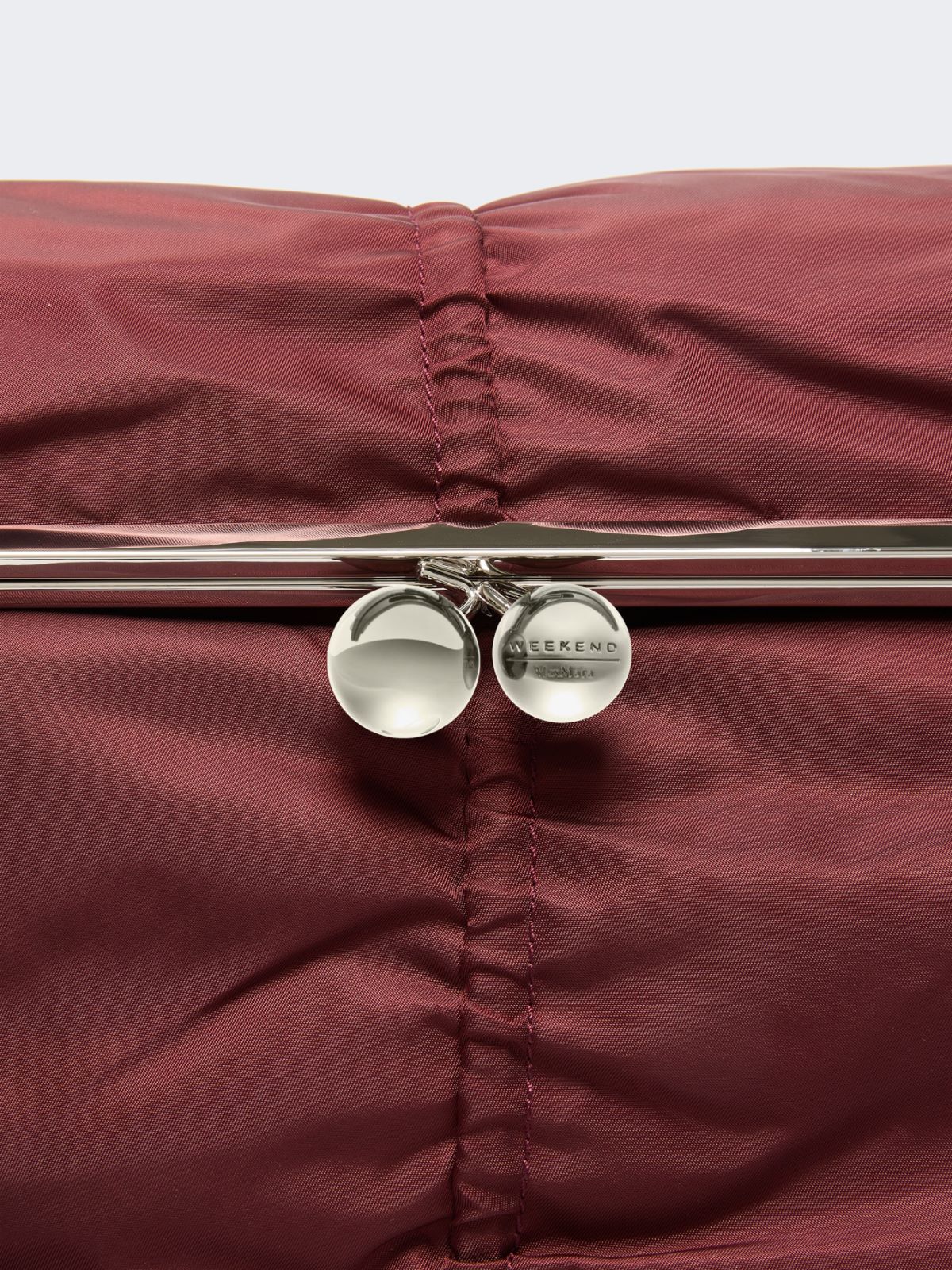 Extra-large technical gabardine Pasticcino Bag - BORDEAUX - Max Mara - 5