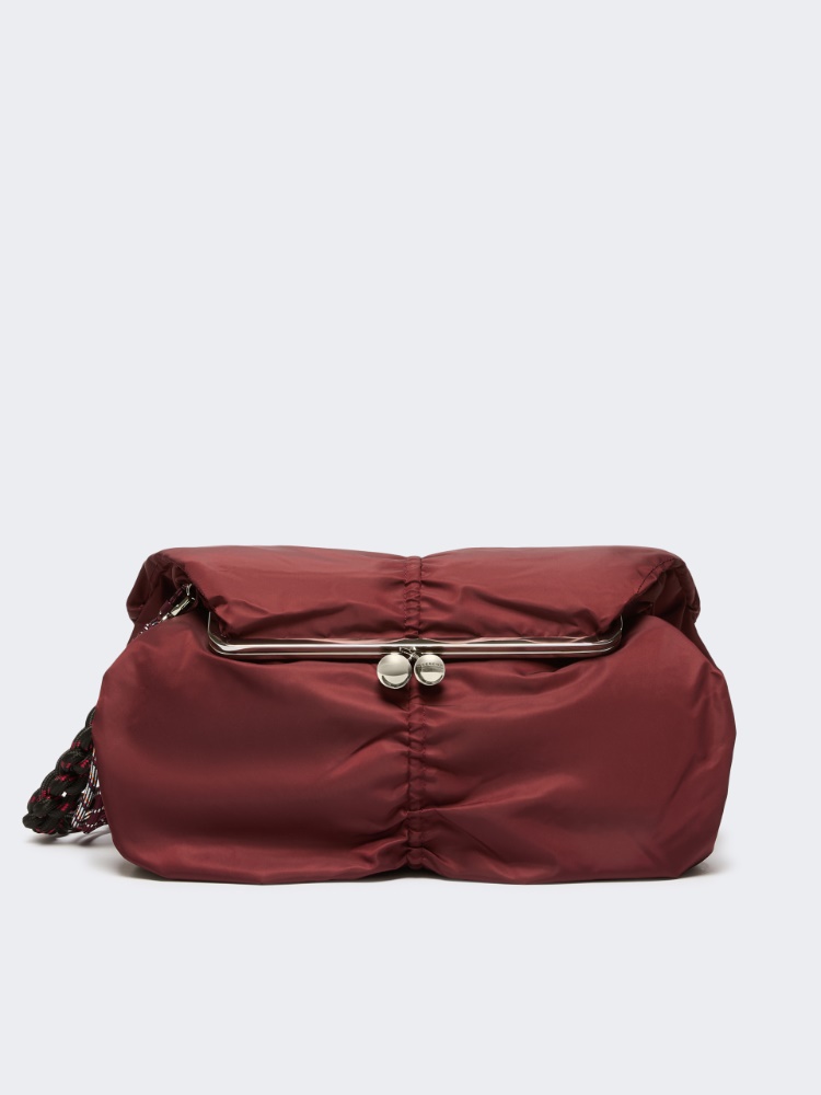 Extra-large technical gabardine Pasticcino Bag - BORDEAUX - Max Mara