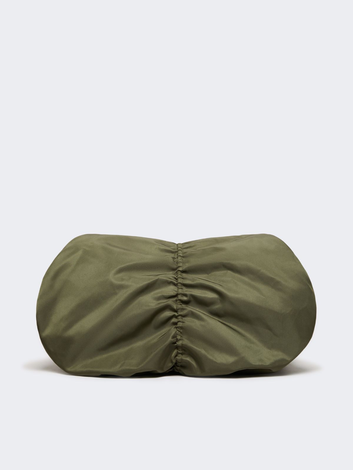 Extra-large technical gabardine Pasticcino Bag - SAGE GREEN - Max Mara - 12