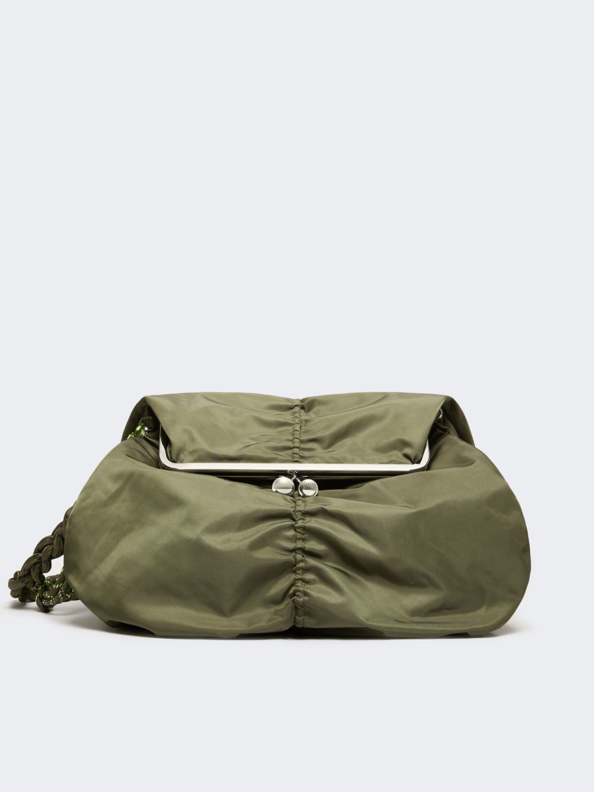 Extra-large technical gabardine Pasticcino Bag - SAGE GREEN - Max Mara - 6