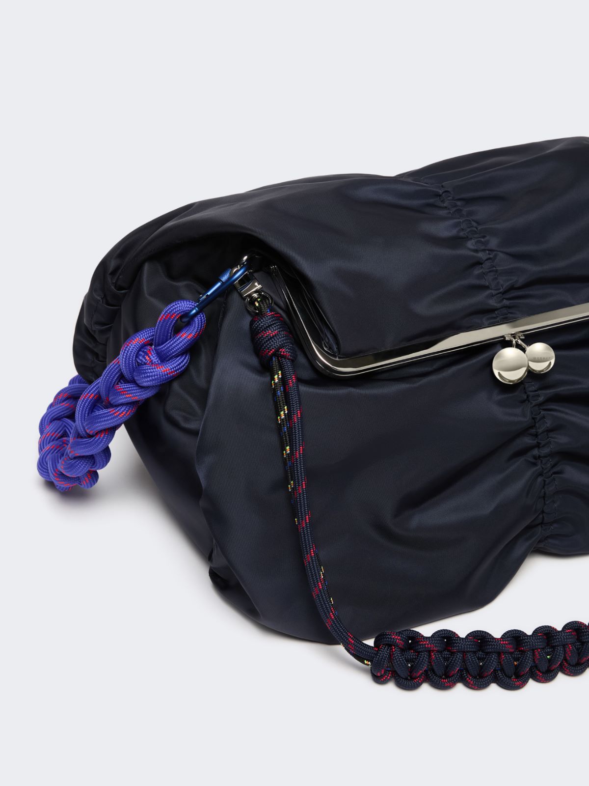 Extra-large technical gabardine Pasticcino Bag - ULTRAMARINE - Max Mara - 6