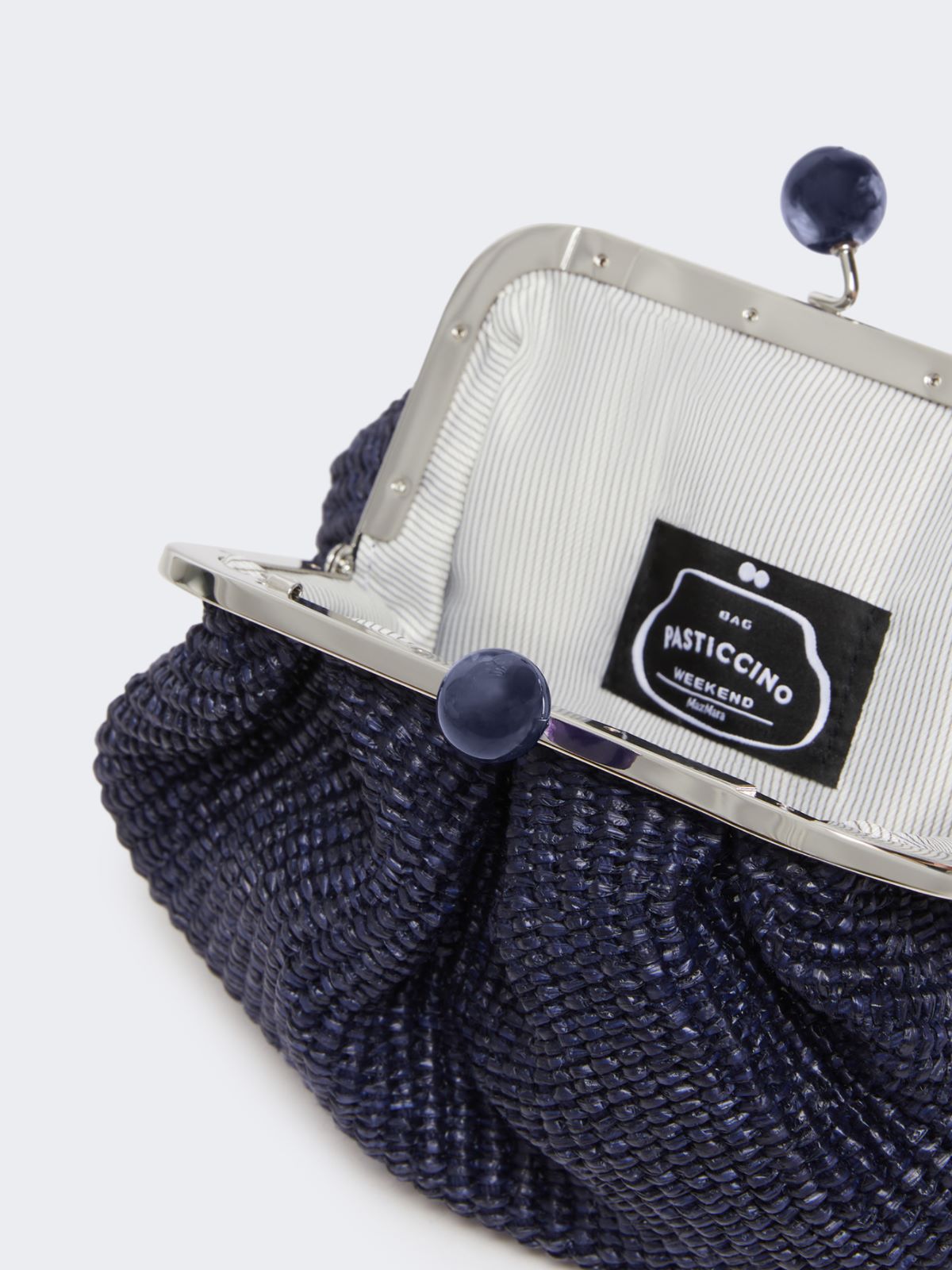 Small raffia-effect Pasticcino Bag - ULTRAMARINE - Max Mara - 9
