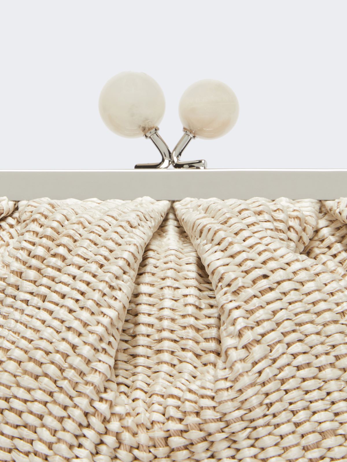 Kleine Pasticcino Bag in Bast-Optik - TAUBENGRAU - Max Mara - 9