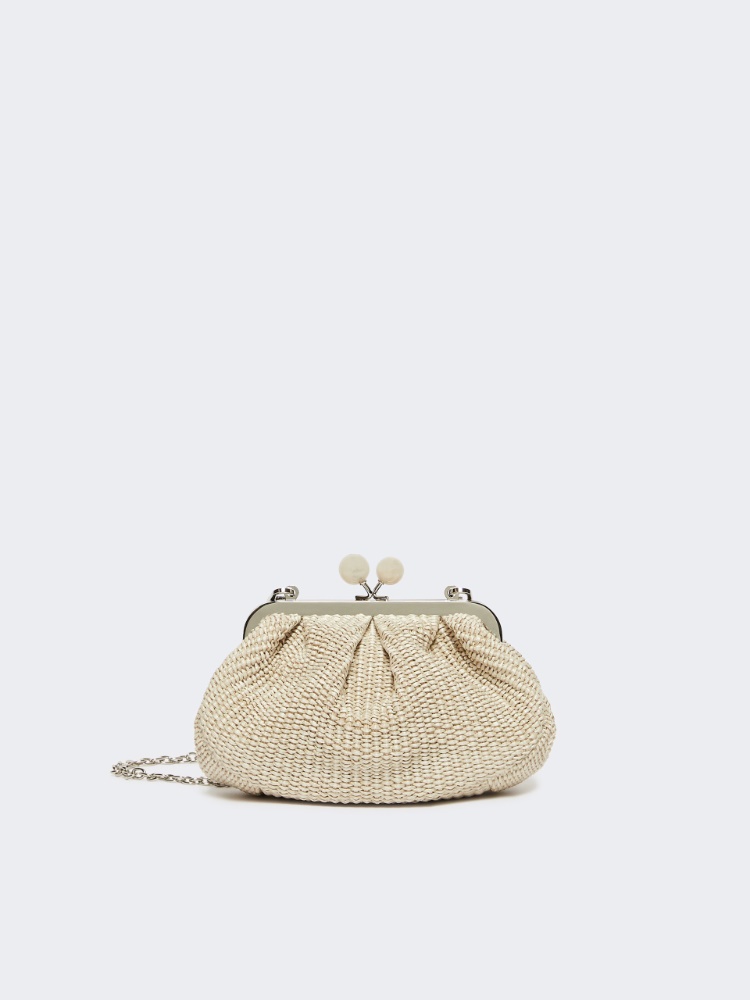Kleine Pasticcino Bag in Bast-Optik - TAUBENGRAU - Max Mara