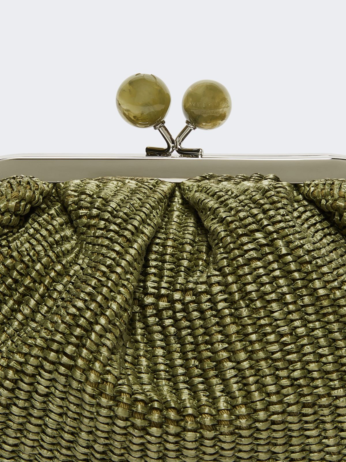Small raffia-effect Pasticcino Bag - SAGE GREEN - Max Mara - 12