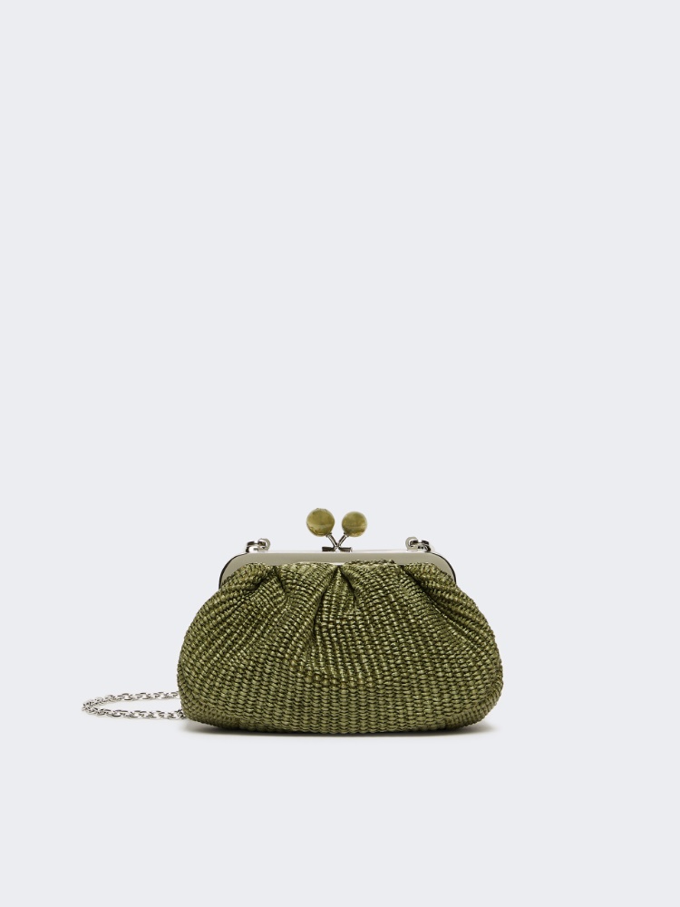 Small raffia-effect Pasticcino Bag - SAGE GREEN - Max Mara