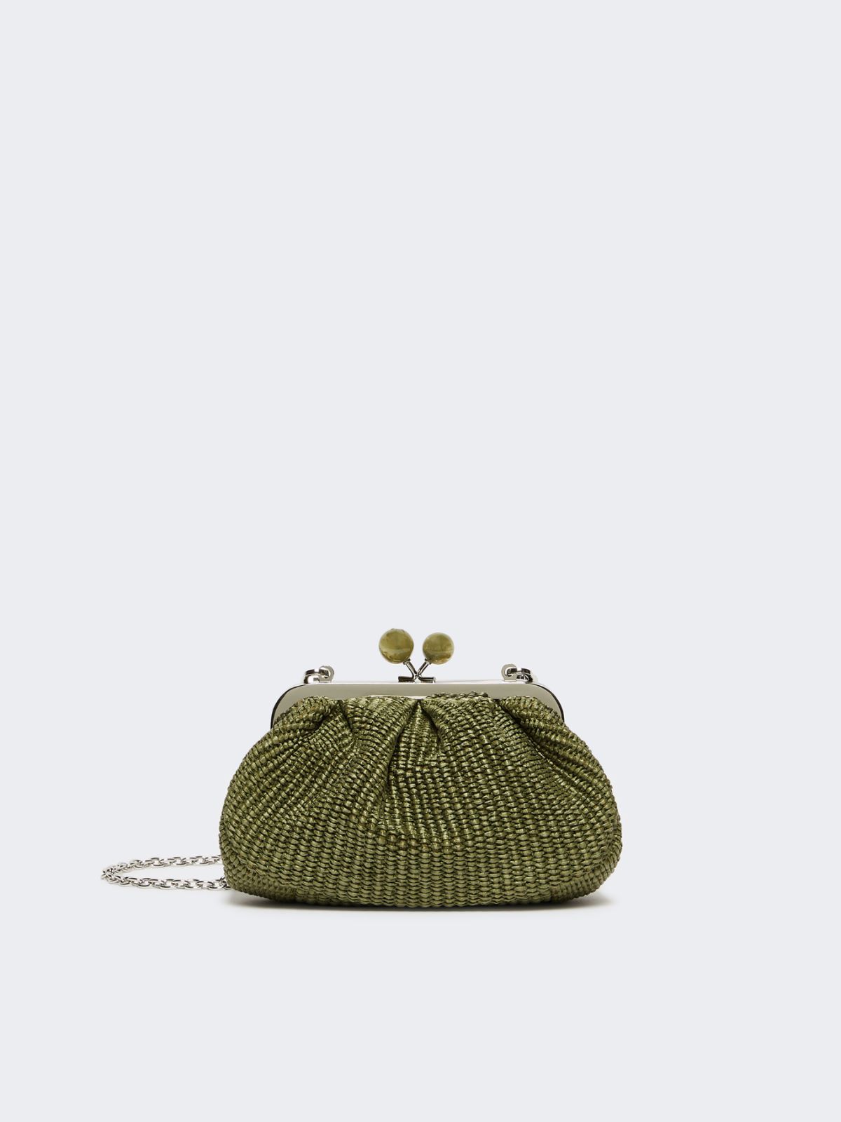 Small raffia-effect Pasticcino Bag - SAGE GREEN - Max Mara - 12
