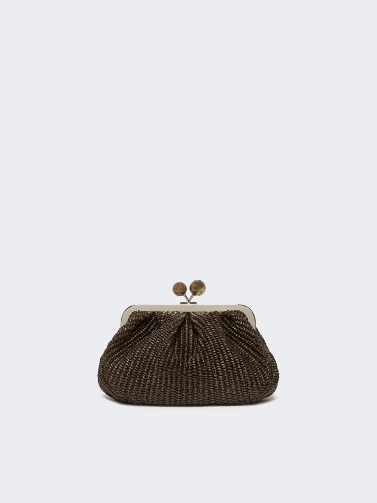 Small raffia-effect Pasticcino Bag - DARK BROWN - Max Mara - 3