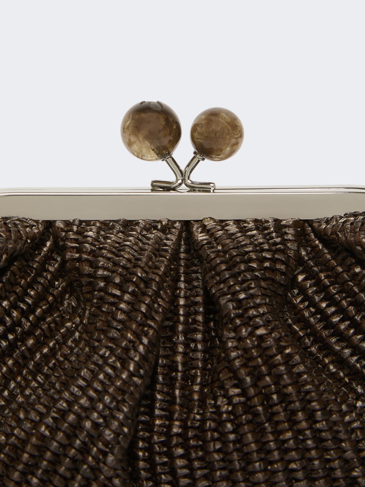 Pasticcino Bag small effetto rafia - MARRONE SCURO - Max Mara - 4