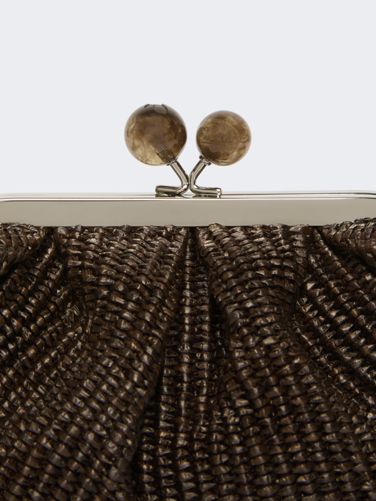 Pasticcino Bag small effetto rafia - MARRONE SCURO - Max Mara - 4