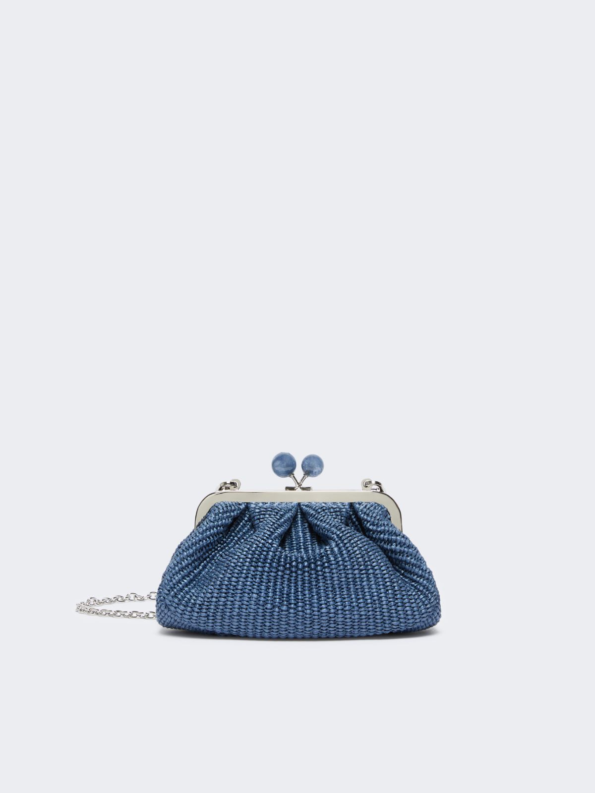 Pasticcino Bag pequeño efecto rafia - AZUL AVIACION